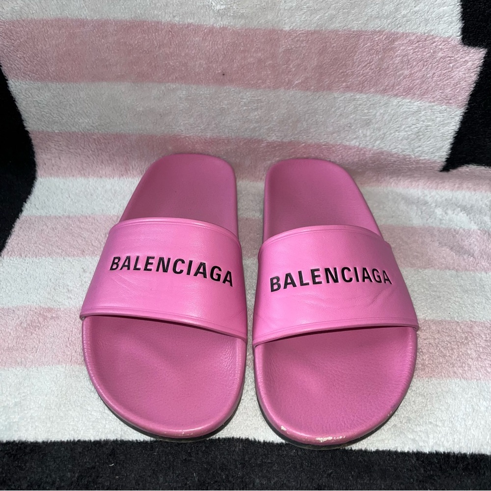 Balenciaga Pink Slides